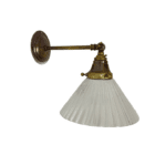 Ashby Wall Light Prismatic Glass Shade