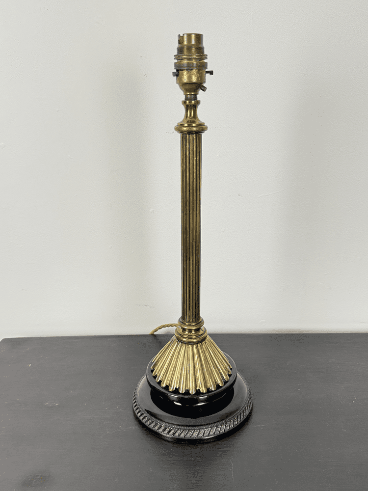 Edwardian Brass Table Lamp