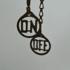 Cranberry Glass Gas Ceiling Light