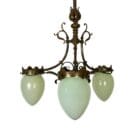 Art Nouveau Chandelier in the manner of Messenger & Sons