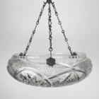 Edwardian Glass Plafonnier