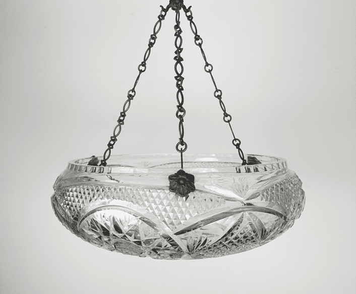 Edwardian Glass Plafonnier