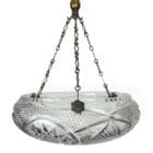 Large Edwardian Cut Glass Plafonnier