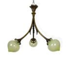 Delicate three Art Nouveau Chandelier