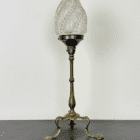 Brass Pullman Style Art Nouveau Lamp