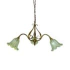 Brass Arts and Crafts Chandelier