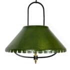 Green Enamel Mid Century Pendant Light