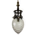 Art Nouveau Powell Glass Pendant Light
