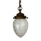 Art Nouveau Powell Glass Pendant Light
