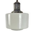 Exceptional Art Deco Opaline Pendant Light