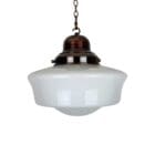 Large White Glass Chapel Light