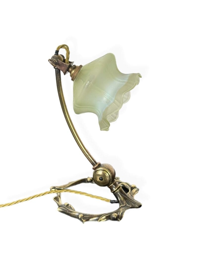 Benson table lamp 2 WAS Benson Table Lamp in Berry and Leaf Design