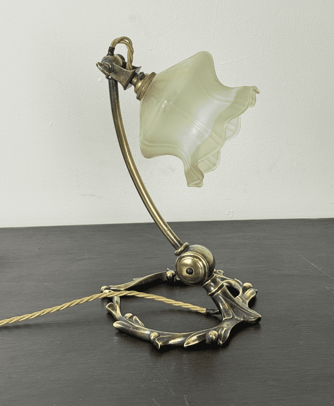 WAS Benson Table Lamp in Berry and Leaf Design