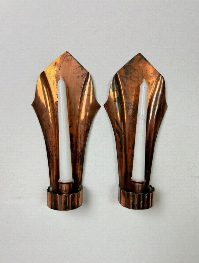 arts and crafts candle sconce WAS Benson Candle Wall Sconce (Pair)