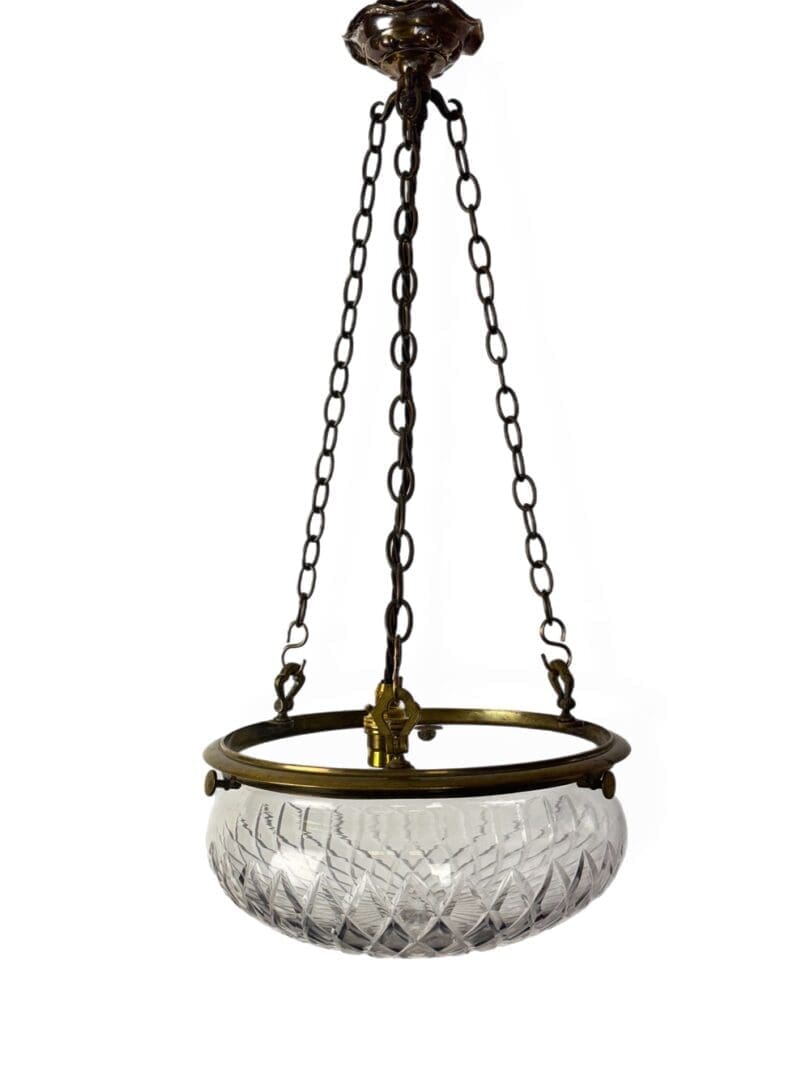 cut glass plafonnier