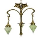 Art Nouveau Three Arm Chandelier