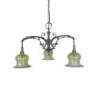 Nickel Plated Art Nouveau Chandelier