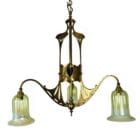 Tall Art Nouveau Chandelier