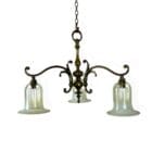 Art Nouveau Three Arm Chandelier