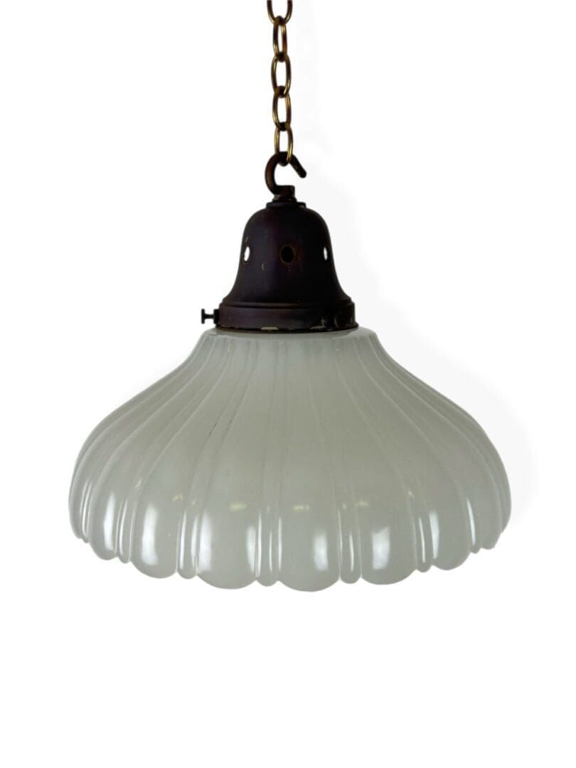 0372A Antique Moonstone Pendant Light