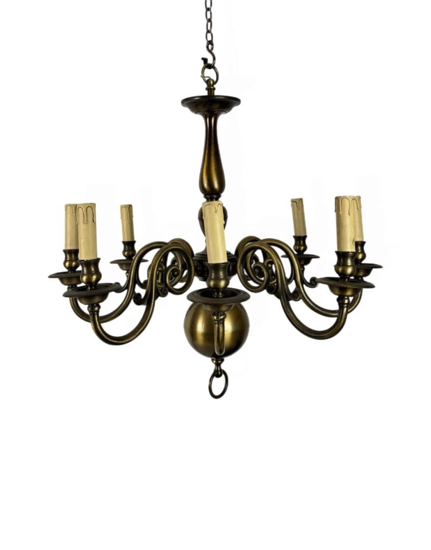 0645A Eight Arm Flemish Chandelier