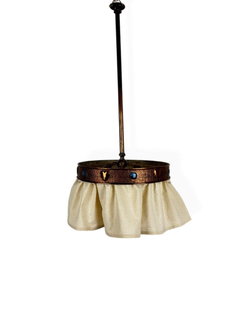 IMG_9877 P Arts and Crafts Ring Chandelier with Calico Skirt